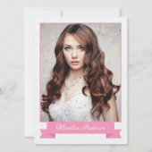 Fashion Modeling Composite Card Einladung (Vorderseite)