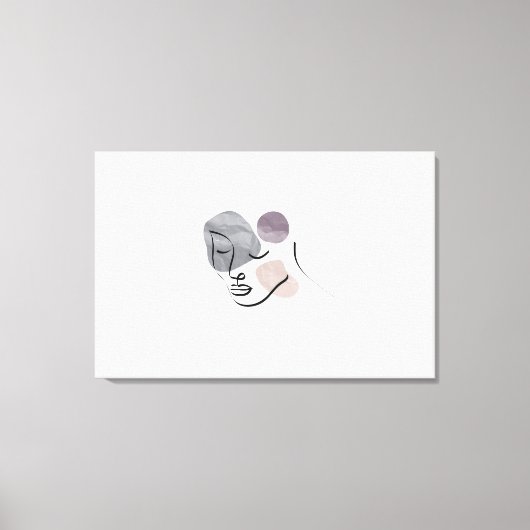 Fashion-Modell für Damen Leinwanddruck (Vorderseite)