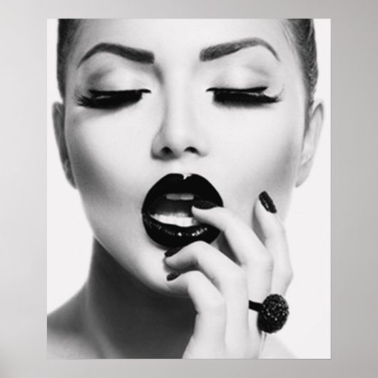 Fashion Modell Poster Print (Vorne)