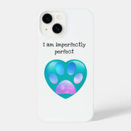 Fashion motivational pet foot print quote iPhone 14 hülle