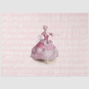 Fashion Music Ephemera Französisch Seidenpapier