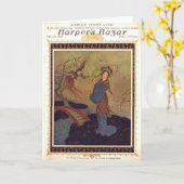 Fashion Notecard Karte (Gelbe Blume)