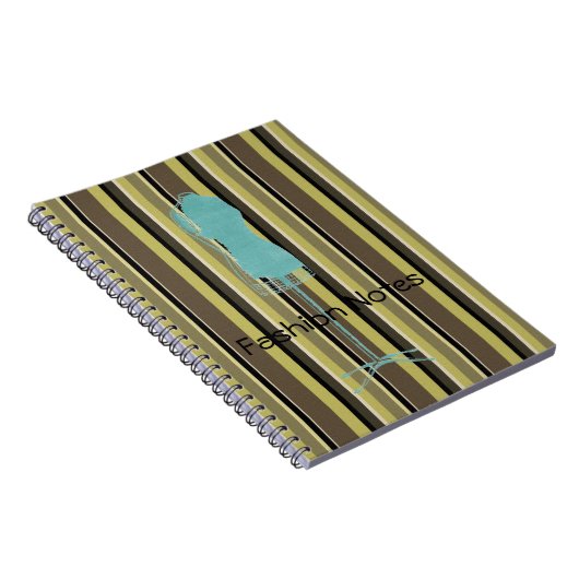 Fashion Notes Dress Mannequin Notebook Notizblock (Rechte Seite)