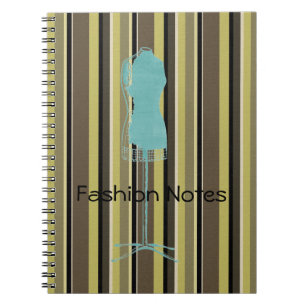 Fashion Notes Dress Mannequin Notebook Notizblock