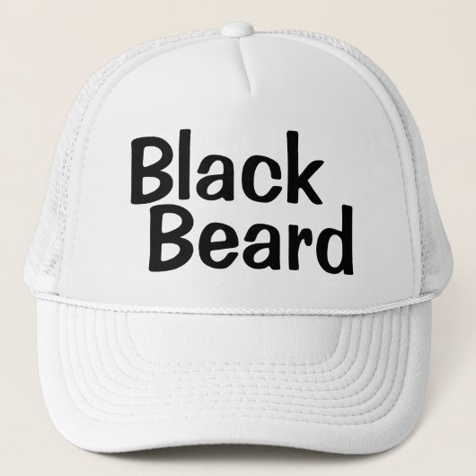Fashion Novelty BLACK BEARD Truckerkappe (Vorderseite)