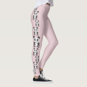 Fashion Original Cartoon Funny Cross Stitch panda Leggings (Rechts)