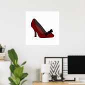 Fashion Poster Schuhdesign (Heimbüro)