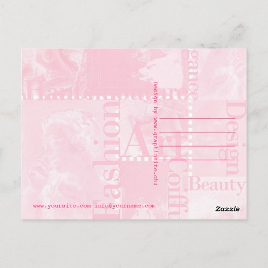 FASHION - Postkarte (Rückseite)