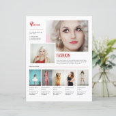 Fashion Product Promotion Flyer Template (Stehend Vorderseite)