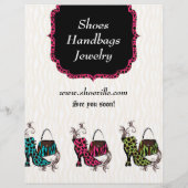 Fashion Purse Boot Zebra Leopard Verkauf Flyer (Hinten)