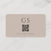 Fashion QR Code Visitenkarte (Rückseite)