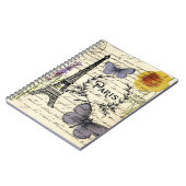 Fashion Salon WELLNESS-CENTER französischer Eiffel Notizblock (Linke Seite)