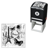 Fashion Salon WELLNESS-CENTER französischer Eiffel Permastempel (Beispiel)