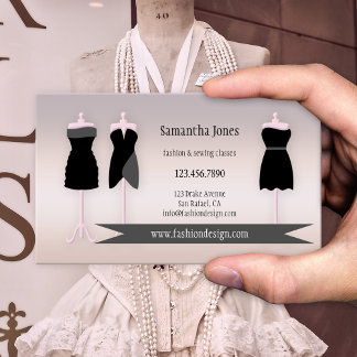 Fashion Sewing oder Seamstress Business Card Visitenkarte