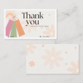 Fashion Shop Business Card - Blumenästhetik Visitenkarte (Vorne/Hinten)