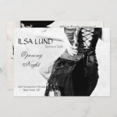 Fashion Shop Eröffnung Nacht Einladung (Vorne/Hinten)