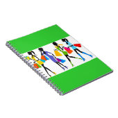 Fashion Shopping Girls Illustration Notizblock (Rechte Seite)
