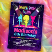 Fashion Show Birthday Party Einladung
