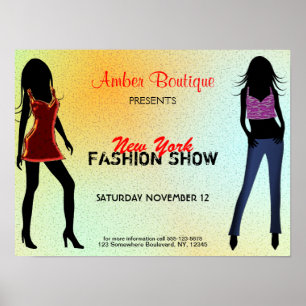 Fashion Show Boutique Werbeaktion Custom Poster