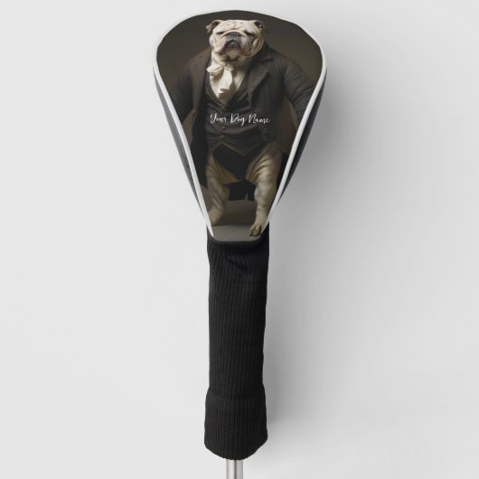 Fashion Show, Bulldog 01 - Jonathan Bonheur Golf Headcover (Vorderseite)