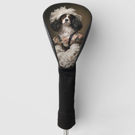 Fashion Show, Cavalier King Charles Spaniel Dog 02 Golf Headcover (Vorderseite)