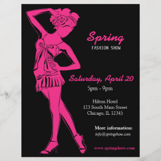 Fashion Show (Deep Pink) Flyer