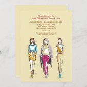 Fashion Show Einladungen (Vorne/Hinten)