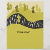 Fashion Show Style Designer Einladung Flyer (Hinten)