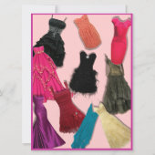 Fashion Show und Luncheon Custom Einladungen (Rückseite)