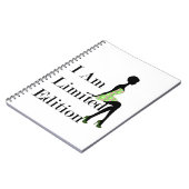 Fashion Silhouette I Am Limited Edition Zitat Notizblock (Linke Seite)