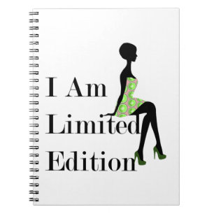 Fashion Silhouette I Am Limited Edition Zitat Notizblock
