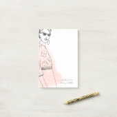 Fashion Sketch Post-it Klebezettel (Auf Schreibtisch)