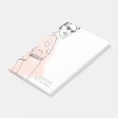 Fashion Sketch Post-it Klebezettel (angewinkelt)