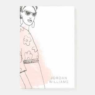 Fashion Sketch Post-it Klebezettel