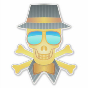 Fashion Skull Aufkleber