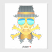 Fashion Skull Aufkleber (Blatt)