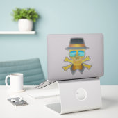 Fashion Skull Aufkleber (Laptop auf Schreibtisch)