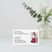 Fashion Social Media Influencer Visitenkarte (Stehend Vorderseite)