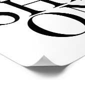 FASHION - Stilvolles, elegantes Typografikangebot Poster (Ecke)