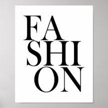 FASHION - Stilvolles, elegantes Typografikangebot