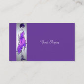 Fashion Style Business Card Visitenkarte (Rückseite)