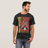 Fashion Style Kangaroo Boxing Fighter Art Design T-Shirt (Vorne ganz)