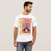 Fashion Style Kangaroo Boxing Fighter Art Design T-Shirt (Vorne ganz)
