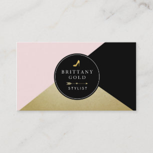 Fashion Stylist Blogger Business Card Glam Visitenkarte