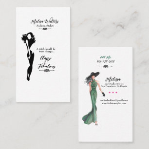 Fashion Stylist Class & Fabulous Business Cards Visitenkarte