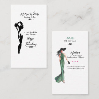 Fashion Stylist Class & Fabulous Business Cards Visitenkarte