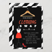 Fashion-Swap-Party Einladung (Vorne/Hinten)