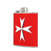 Fashion-Symbol für weißes Malteser Kreuz und Malta Flachmann (Links)