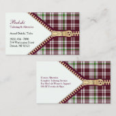 Fashion Tailoring Business Card Visitenkarte (Vorne/Hinten)