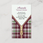 Fashion Tailoring Business Card Visitenkarte (Vorderseite)